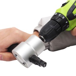 Double Head Sheet Metal Nibbler Cutter Holder Tool Power Drill Attachment Double Head Sheet Metal Nibbler Cutter Holder Tool Power Drill Attachment