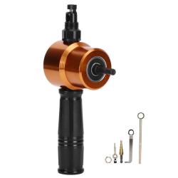 Double Headed Sheet Metal Nibbler Cutter Drill Attachment Nibbler for 360 Degree Rotatable Circle Cutting Straight Cutting Double Headed Sheet Metal Nibbler Cutter Drill Attachment Nibbler for 360 Degree Rotatable Circle Cutting Straight Cutting