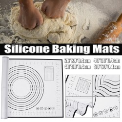 Dough Rolling Silicone Pad Pastry Mat Bakeware Liner Baking Mat Non-Stick Tool Dough Rolling Silicone Pad Pastry Mat Bakeware Liner Baking Mat Non-Stick Tool