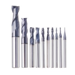1-10mm HRC55 TiAlN 2 Flutes End Mill Cutter Tungsten Carbide Milling Cutter CNC Tool 1-10mm HRC55 TiAlN 2 Flutes End Mill Cutter Tungsten Carbide Milling Cutter CNC Tool