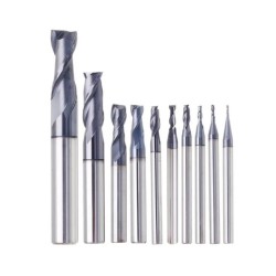1-20mm 2 Flute End Mill HRC50 Tungsten Steel TiAIN Coat Milling Cutter For CNC Machine 1-20mm 2 Flute End Mill HRC50 Tungsten Steel TiAIN Coat Milling Cutter For CNC Machine