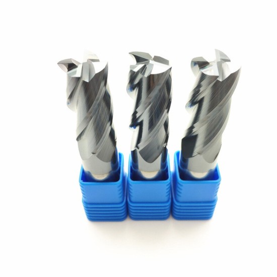 1-20mm 4 Flute Milling Cutter Tungsten Steel HRC50 End Mill Milling Machine Tools for Steel