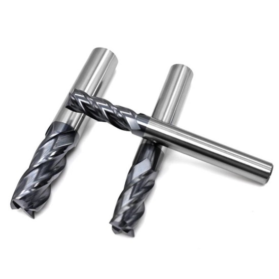 1-20mm 4 Flute Milling Cutter Tungsten Steel HRC50 End Mill Milling Machine Tools for Steel