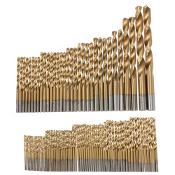 100pcs 1.5mm - 10mm Titanium Coated Drill Bit Set High Speed Steel Manual Twist Drill Bits 100pcs 1.5mm - 10mm Titanium Coated Drill Bit Set High Speed Steel Manual Twist Drill Bits