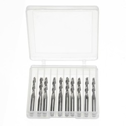 10pcs 1/8 Inch Shank Spiral Ball Nose End Mill 22mm Cutting Length CNC Milling Cutter