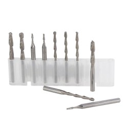 10pcs 1/8 Inch Shank Spiral Ball Nose End Mill 22mm Cutting Length CNC Milling Cutter 10pcs 1/8 Inch Shank Spiral Ball Nose End Mill 22mm Cutting Length CNC Milling Cutter