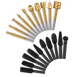 20Pcs Woodworking Polishing Head Set 1/8 Inch Shank Router Bit and 1/4 Inch Router Burrs 20Pcs Woodworking Polishing Head Set 1/8 Inch Shank Router Bit and 1/4 Inch Router Burrs