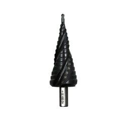 3 Flute 4-12mm 5-23mm Step Drill Bit TiAlN Coated HRC62-65 HSS-Co M35 Cobalt Step Drill Triangular Shank 3 Flute 4-12mm 5-23mm Step Drill Bit TiAlN Coated HRC62-65 HSS-Co M35 Cobalt Step Drill Triangular Shank