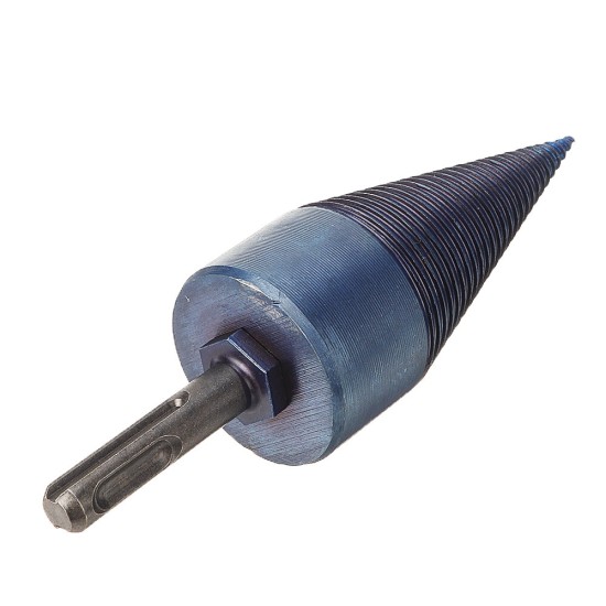 32/42mm Nano Blue Coated HSS Round/Square/Hex Shank Firewood Drill Bit Splitter Wood Split Cone Drill Bit For Tree Cutting