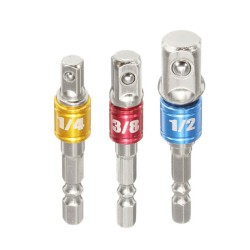 3Pcs Power Screwdriver Extension Bar Adapter 1/4 Inch Hexagon Shank Power Screwdriver Driver Socket Bit 3Pcs Power Screwdriver Extension Bar Adapter 1/4 Inch Hexagon Shank Power Screwdriver Driver Socket Bit