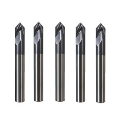 5pcs 6mm 90 Degree Chamfer Mill 2 Flutes HRC45 Carbide End Milling Cutter 5pcs 6mm 90 Degree Chamfer Mill 2 Flutes HRC45 Carbide End Milling Cutter