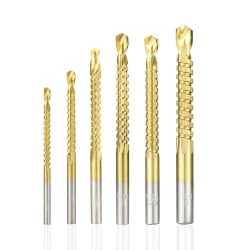 6pcs 3-8mm HSS Drill Bit Titanium Plating Coated Hole Saw Drill Bit Set Wood Hole Cutter Core Drill 6pcs 3-8mm HSS Drill Bit Titanium Plating Coated Hole Saw Drill Bit Set Wood Hole Cutter Core Drill
