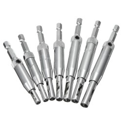 7pcs HSS Self Centering Hinge Drill Bit Door Window Cabinet Woodworking Hole Puncher 7pcs HSS Self Centering Hinge Drill Bit Door Window Cabinet Woodworking Hole Puncher