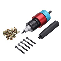 LT8 Electric Riveter Nut Riveting Tools Kit Clutch Type Automatic Stop Cordless Riveting Adapter M4/M5/M6 For Electric Drill LT8 Electric Riveter Nut Riveting Tools Kit Clutch Type Automatic Stop Cordless Riveting Adapter M4/M5/M6 For Electric Drill