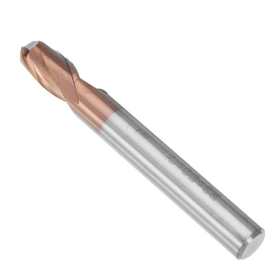 R0.5-3mm 2 Flutes Ball Nose HRC58 AlTiN Coating End Mill Cutter Tungsten Carbide CNC Tool