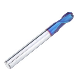 R3/R4/R5 2 Flutes Ball Nose End Mill HRC60 Blue NaCo Coating Tungsten Steel Carbide CNC Milling Cutter R3/R4/R5 2 Flutes Ball Nose End Mill HRC60 Blue NaCo Coating Tungsten Steel Carbide CNC Milling Cutter