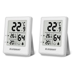 Digital Indoor Hygrometer Thermometer Rome Temperature Humidity Sensor Monitor °C/°F Digital Indoor Hygrometer Thermometer Rome Temperature Humidity Sensor Monitor °C/°F