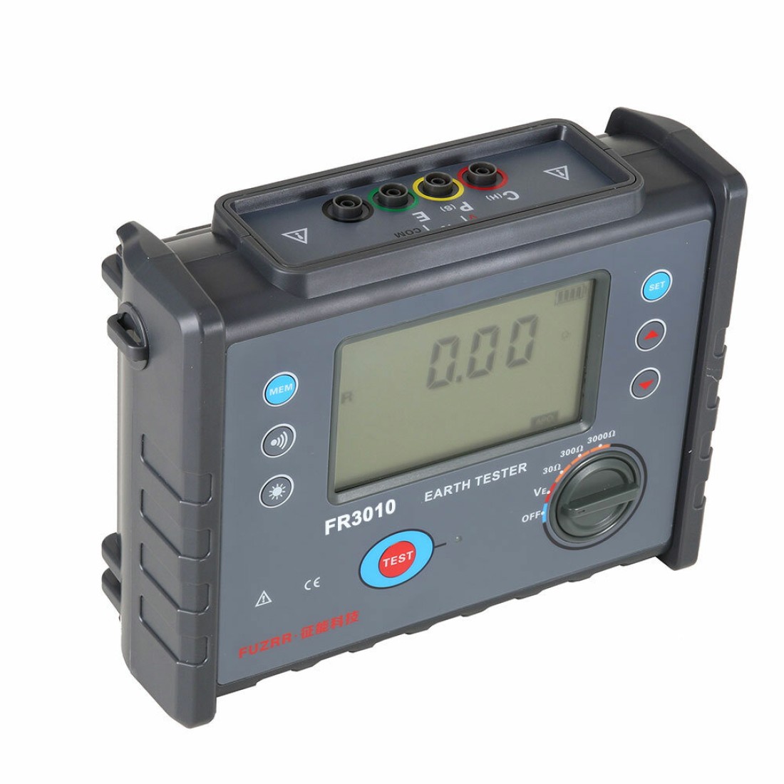 FR3010 Digital Ground Resistance Tester Three-wire Ground Resistance ...