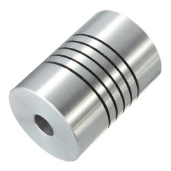 Flexible Shaft Coupling OD18mmx25mm CNC Stepper Motor Coupler Connector 6.35 To 8mm Flexible Shaft Coupling OD18mmx25mm CNC Stepper Motor Coupler Connector 6.35 To 8mm