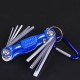 Folding Hex Wrench Metal Metric Allen Wrench set Hexagonal Screwdriver Hex Key Wrenches Allen Keys Hand Tool Portable set with