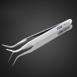 TS - 15 1mm 45° Curved Tweezers High Precision Rhinestone Tweezers TS - 15 1mm 45° Curved Tweezers High Precision Rhinestone Tweezers