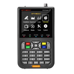V8 Finder2 Handheld Satellite Meter 3.5 Inch High Definition LCD Screen DVB-S/S2 MPEG-2/4 H.264(8 Bit) Satellite Finders with 4000mAh Li-ion Battery V8 Finder2 Handheld Satellite Meter 3.5 Inch High Definition LCD Screen DVB-S/S2 MPEG-2/4 H.264(8 Bit) Satellite Finders with 4000mAh Li-ion Battery