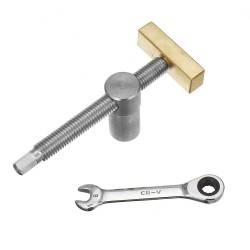 20MM Brass Stainless Steel Adjustable Holder With Quick Clamping Tenon Stop For Desktop Woodbench Fixed Locking Accessories Woodworking Tools 20MM Brass Stainless Steel Adjustable Holder With Quick Clamping Tenon Stop For Desktop Woodbench Fixed Locking Accessories Woodworking Tools
