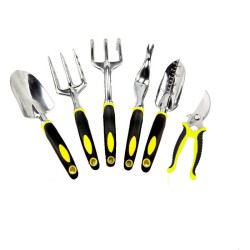 Gardening Six Piece Garden tools Set Aluminum Alloy Tools Two Color Handle Gardening Six Piece Garden tools Set Aluminum Alloy Tools Two Color Handle