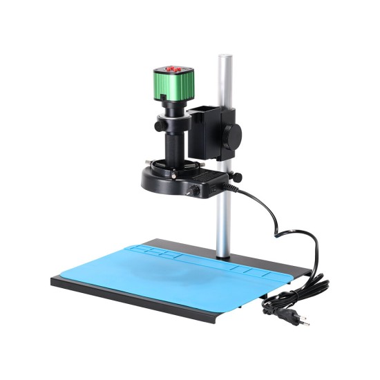 24MP 1080P 60F/S HDMI Video Camera Digital Microscope Set 150X C-mount Lens 56 LED Light Phone Soldering Tools