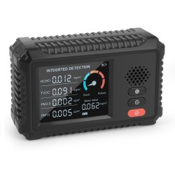 HCHO/TVOC/PM2.5/PM10 Tester Real Time Data Monitoring Multifunctional Air Quality Monitor Gas Analyzer HCHO/TVOC/PM2.5/PM10 Tester Real Time Data Monitoring Multifunctional Air Quality Monitor Gas Analyzer