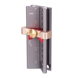 3in1 Multifunction Measuring Gauge Drill Depth Gauge Drill Stop Measure Drill Point Angle Gauge Grinding Gage Table Saw Height Gauge Woodworking Tool