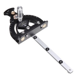 HD-TB01 Precision Miter Gauge 0-70 Degree Woodworking Table Saw Push Handle 70 Angles Assembly Angle Ruler with Quick 0 ° 22.5 ° 45 ° 67.5 ° Setting