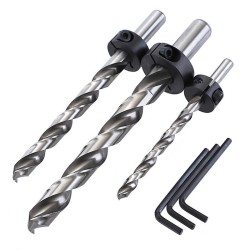 Imperial Twist Drill Bit Woodworking Bevel Drill Bit with Limited Ring and Hex Wrench Imperial Twist Drill Bit Woodworking Bevel Drill Bit with Limited Ring and Hex Wrench