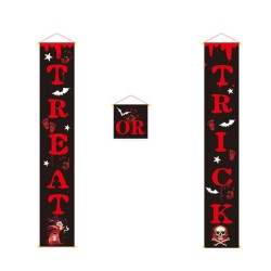 Halloween Porch Banner Outdoor Decorations for Home Hanging Pendant Ornament