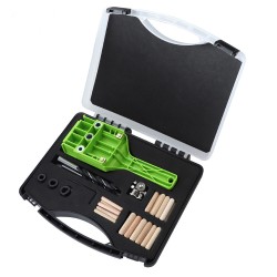 Hand-held Woodworking Dowel Jig Hole Punch Set with Storage Case ABS Plastic Wood Board Connection 6/8/10mm Hole Locator Tools Hand-held Woodworking Dowel Jig Hole Punch Set with Storage Case ABS Plastic Wood Board Connection 6/8/10mm Hole Locator Tools