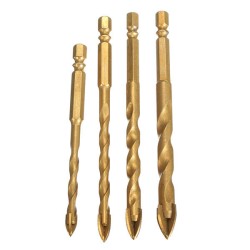 Hex Shank Tile Glass Cross Spear Head Long Drill Bit 6/8/10/12mm With Tungsten Carbide Tip Hex Shank Tile Glass Cross Spear Head Long Drill Bit 6/8/10/12mm With Tungsten Carbide Tip