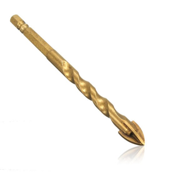 Hex Shank Tile Glass Cross Spear Head Long Drill Bit 6/8/10/12mm With Tungsten Carbide Tip