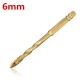 Hex Shank Tile Glass Cross Spear Head Long Drill Bit 6/8/10/12mm With Tungsten Carbide Tip