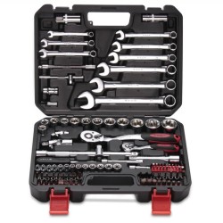 103PCS 6.3MM 12.5MM Chrome Vanadium Steel Manual Dual-use Wrench Socket Bit Ratchet Wrench Combination Auto Repair Hardware Toolbox Sets Tools Kit 103PCS 6.3MM 12.5MM Chrome Vanadium Steel Manual Dual-use Wrench Socket Bit Ratchet Wrench Combination Auto Repair Hardware Toolbox Sets Tools Kit