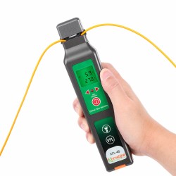 KFI-40 Fiber Optical Identifier with Built 750nm-1700nm SM and MM Optical Fiber Identifier Handheld Fiber Cable FTTH Testing Tool KFI-40 Fiber Optical Identifier with Built 750nm-1700nm SM and MM Optical Fiber Identifier Handheld Fiber Cable FTTH Testing Tool