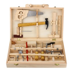 Kid Wooden Storage Toy Tool Set ToolBox DIY Educational Bench Learning Role Play Kid Wooden Storage Toy Tool Set ToolBox DIY Educational Bench Learning Role Play