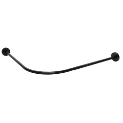 L Shape Adjustable Stainless Steel Shower Curtain Rod Pole 90-130cm Retractable L Shape Adjustable Stainless Steel Shower Curtain Rod Pole 90-130cm Retractable