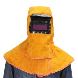 Leather Solar Auto Darkening Filter Lens Protect Welding Neck Mask Helmet Leather Solar Auto Darkening Filter Lens Protect Welding Neck Mask Helmet