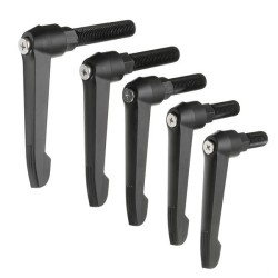 M16 Male Thread Machinery Adjustable Clamp Handle Lever Metalworking M16 Male Thread Machinery Adjustable Clamp Handle Lever Metalworking