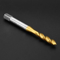 M4x0.7 HSS Titanium Coated Screw Thread Metric Spiral Fluted Machine Screw Tap M4x0.7 HSS Titanium Coated Screw Thread Metric Spiral Fluted Machine Screw Tap