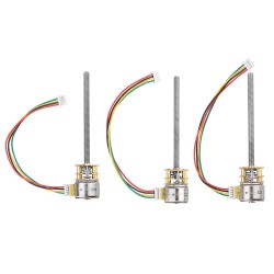 GA12BY15-M455 DC 5V 30RPM 15RPM 5RPM Stepper Motor Threaded Shaft Gear Motor With All-Metal Gearbox GA12BY15-M455 DC 5V 30RPM 15RPM 5RPM Stepper Motor Threaded Shaft Gear Motor With All-Metal Gearbox