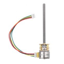 GA12BY15-M455 DC 5V 30RPM 15RPM 5RPM Stepper Motor Threaded Shaft Gear Motor With All-Metal Gearbox GA12BY15-M455 DC 5V 30RPM 15RPM 5RPM Stepper Motor Threaded Shaft Gear Motor With All-Metal Gearbox