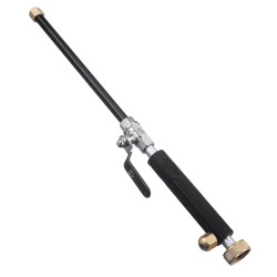 Hydro Jet High Pressure Power Washer Gun Heavy Duty Metal Watering Wand Sprayer Wand Hydrojet Washer 2 Nozzles for Window Car Cleaning Outdoor Wash Hydro Jet High Pressure Power Washer Gun Heavy Duty Metal Watering Wand Sprayer Wand Hydrojet Washer 2 Nozzles for Window Car Cleaning Outdoor Wash