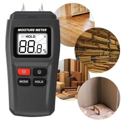 MT15 0 - 99.9% LCD Digital Display Needle Type Wood Moisture Meter with Backlight Function MT15 0 - 99.9% LCD Digital Display Needle Type Wood Moisture Meter with Backlight Function