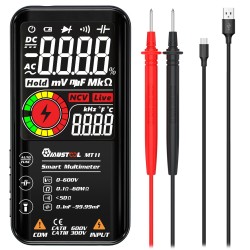 MT11/MT11 Pro Digital Smart 9999 Counts True-RMS Multimeter Color LCD Display DC AC Voltage Ohm NCV Hz EMF Capacitance Diode Tester MT11/MT11 Pro Digital Smart 9999 Counts True-RMS Multimeter Color LCD Display DC AC Voltage Ohm NCV Hz EMF Capacitance Diode Tester